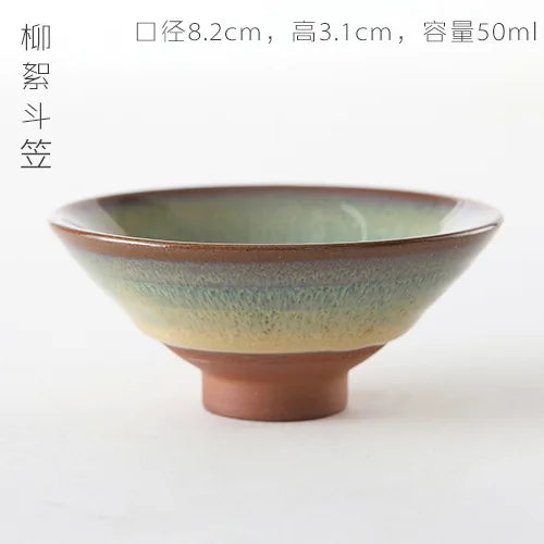 Tasse à Thé en Verre Borosilicaté, Céladon Yue Kiln — Fabrication Artisanale, Service Kung Fu – Ichie | Studio Nichijo Paris