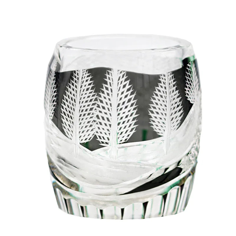 Verre Cristal Whisky Edo Quatre Saisons Nitro — Fabrication Artisanale – | Studio Nichijo Paris