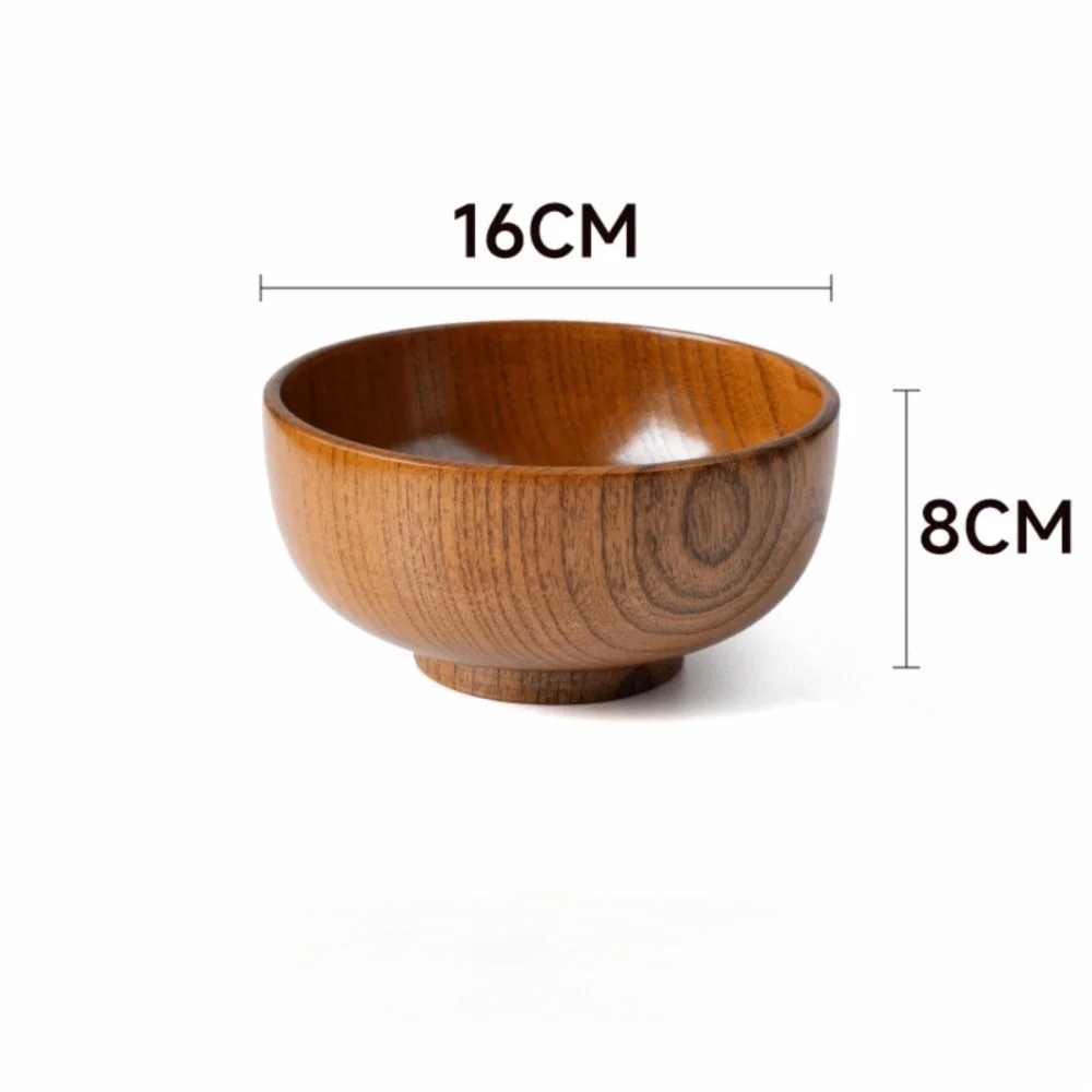 Bol Bois Fait Main Soupe Salade Vaisselle 12 Tailles — Fabrication Artisanale – 16cm | Studio Nichijo Paris