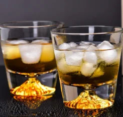 Coffret Cadeau 2 Verres Fuji Cristal Whisky Japonais — Fabrication Artisanale – | Studio Nichijo Paris