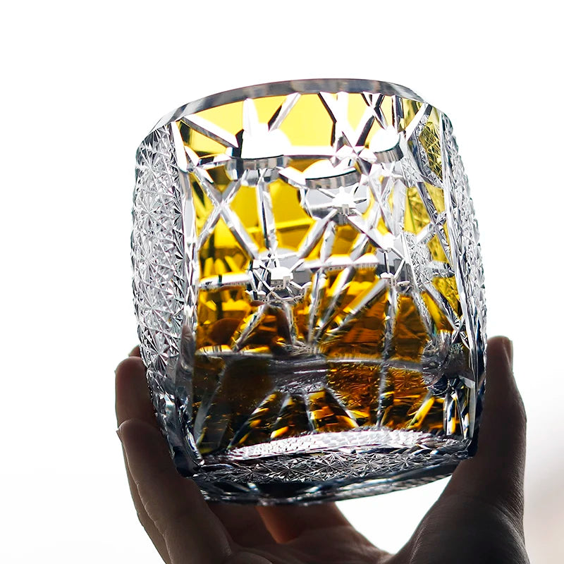 Verre Whisky Cristal Japonais Luxe Rétro — Fabrication Artisanale – | Studio Nichijo Paris