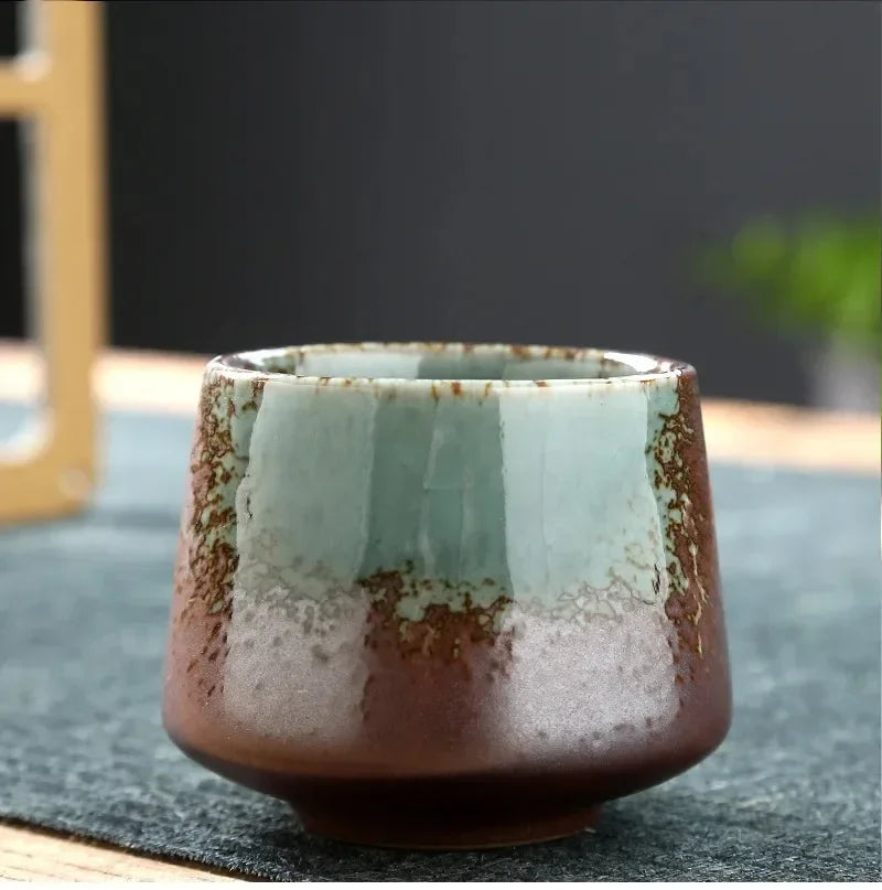 Tasse à Thé Poterie Raku – Glaçage Four – Fabrication Artisanale – | Studio Nichijo Paris