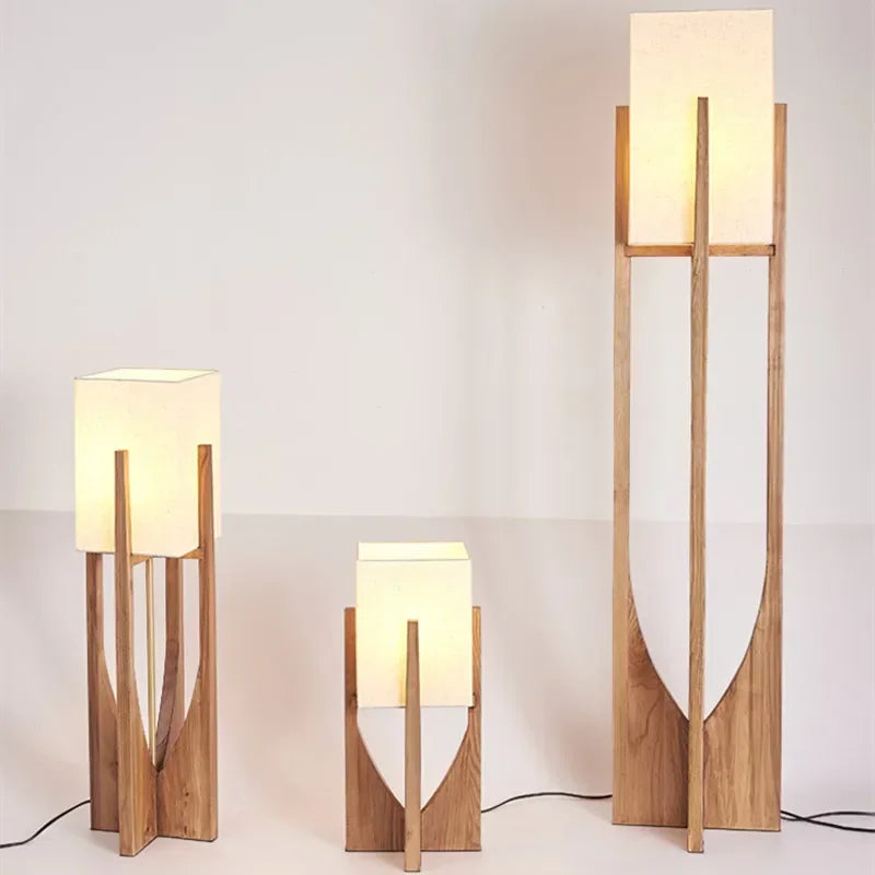 Lampadaire Japonais en Bambou et Bois – Lampe sur Pied Style Wabi-Sabi – | Studio Nichijo Paris