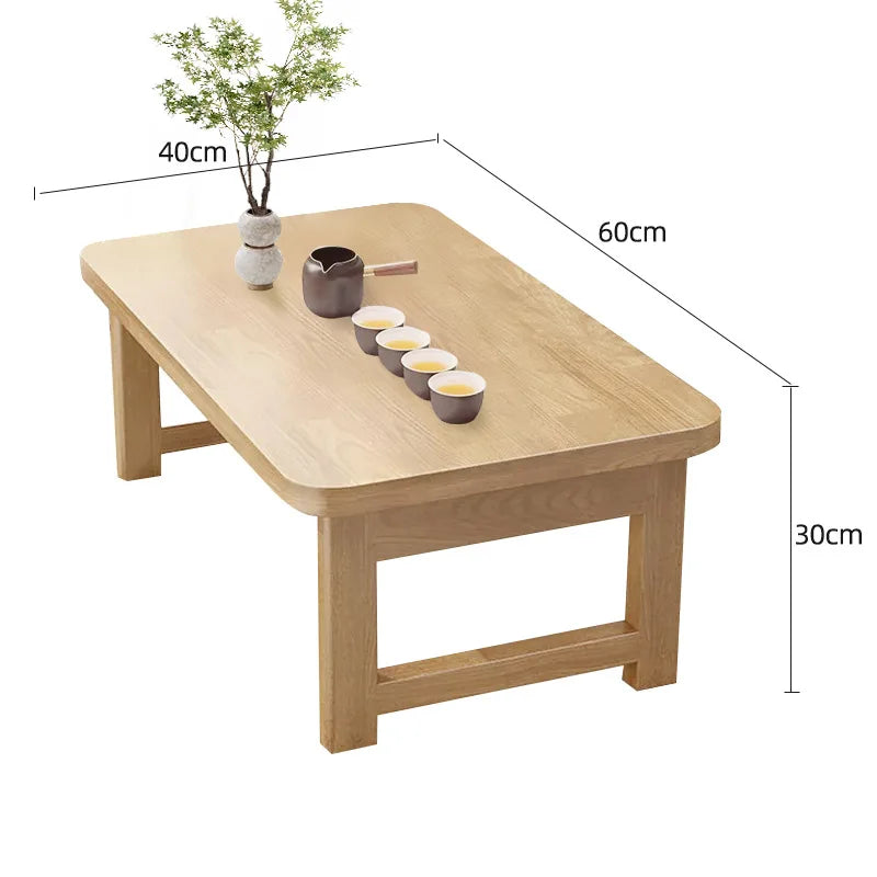 Table Pliante en Bois – Tatami & Bureau – Fabrication Artisanale – Tsuki | Studio Nichijo Paris