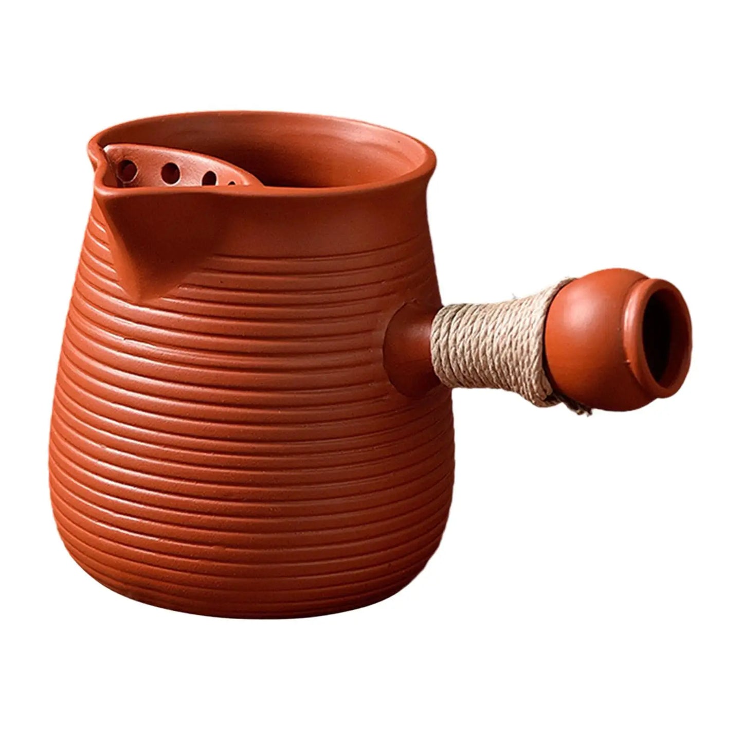 Théière en Céramique Traditionnelle – Fabrication Artisanale – Théière céramique traditionnelle Rouge 350ml | Studio Nichijo Paris