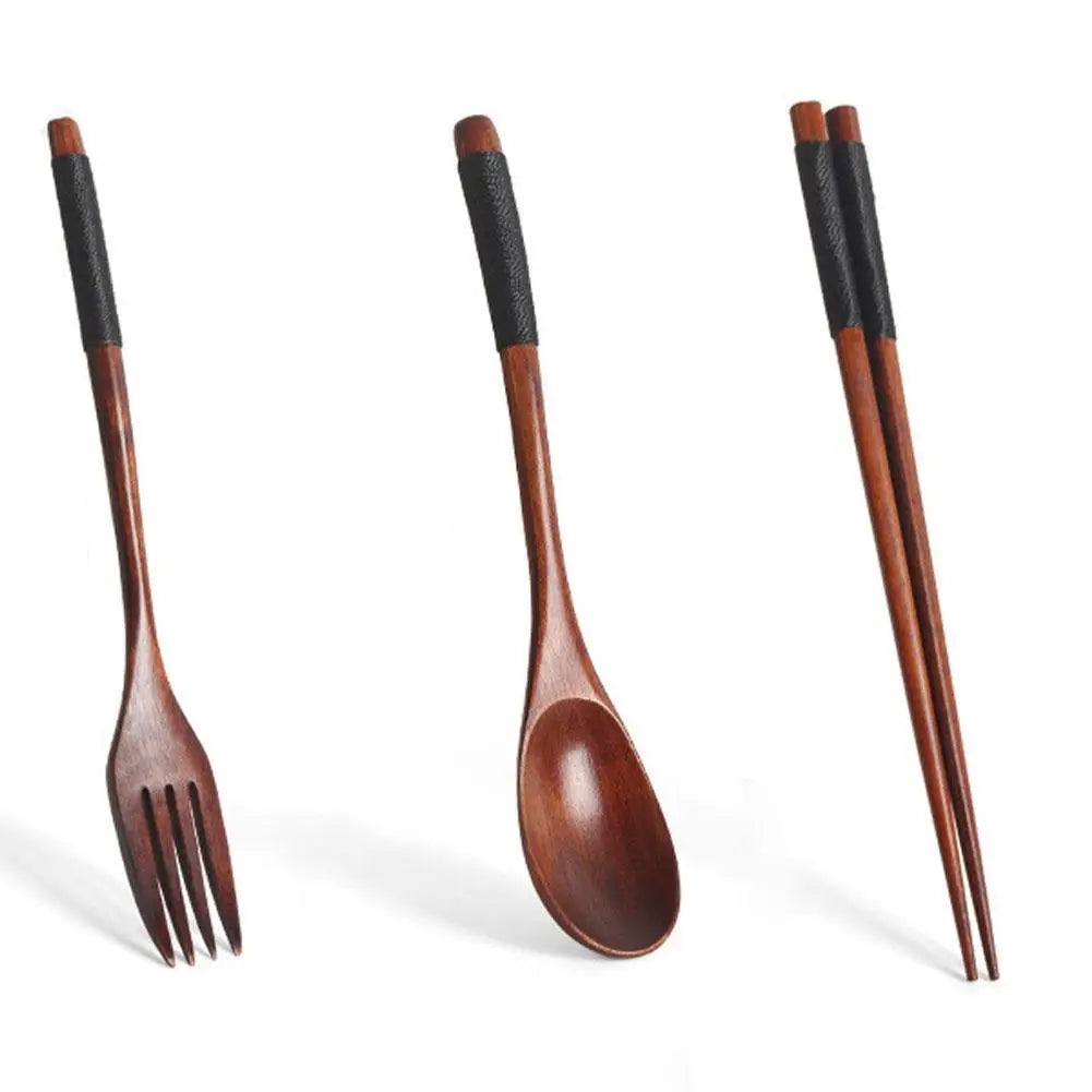 Set Couverts Bois Phoebe Baguettes Cuillère Fourchette Fait Main — Fabrication Artisanale – | Studio Nichijo Paris