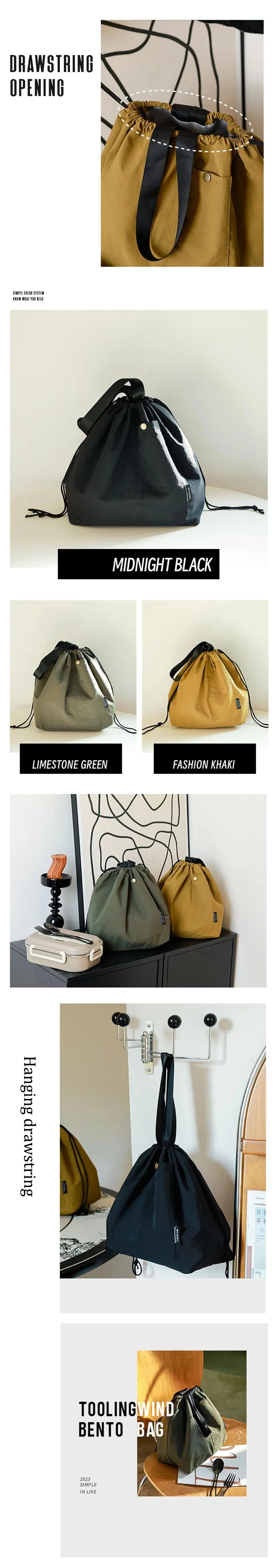 Sac Bento Japonais Toile Coton – Fabrication Artisanale – | Studio Nichijo Paris