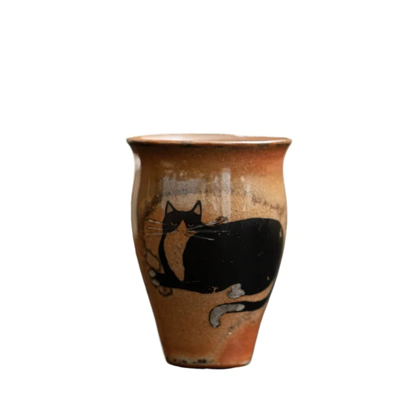 Tasse à Thé en Céramique Changement de Four, 50ml — Fabrication Artisanale – Dongli Cat | Studio Nichijo Paris
