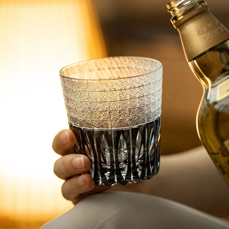 Verre Cristal Rétro Japonais Lumière Luxe, Fabrication Artisanale – | Studio Nichijo Paris