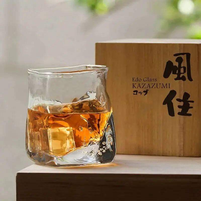 Verre Whisky Edo Japonais Design Créatif Kazazumi 255 ml— Fabrication Artisanale – | Studio Nichijo Paris