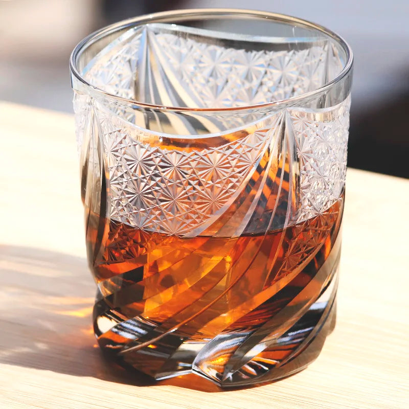 Verre Edo Kiriko Cristal Japonais — Fabrication Artisanale – | Studio Nichijo Paris