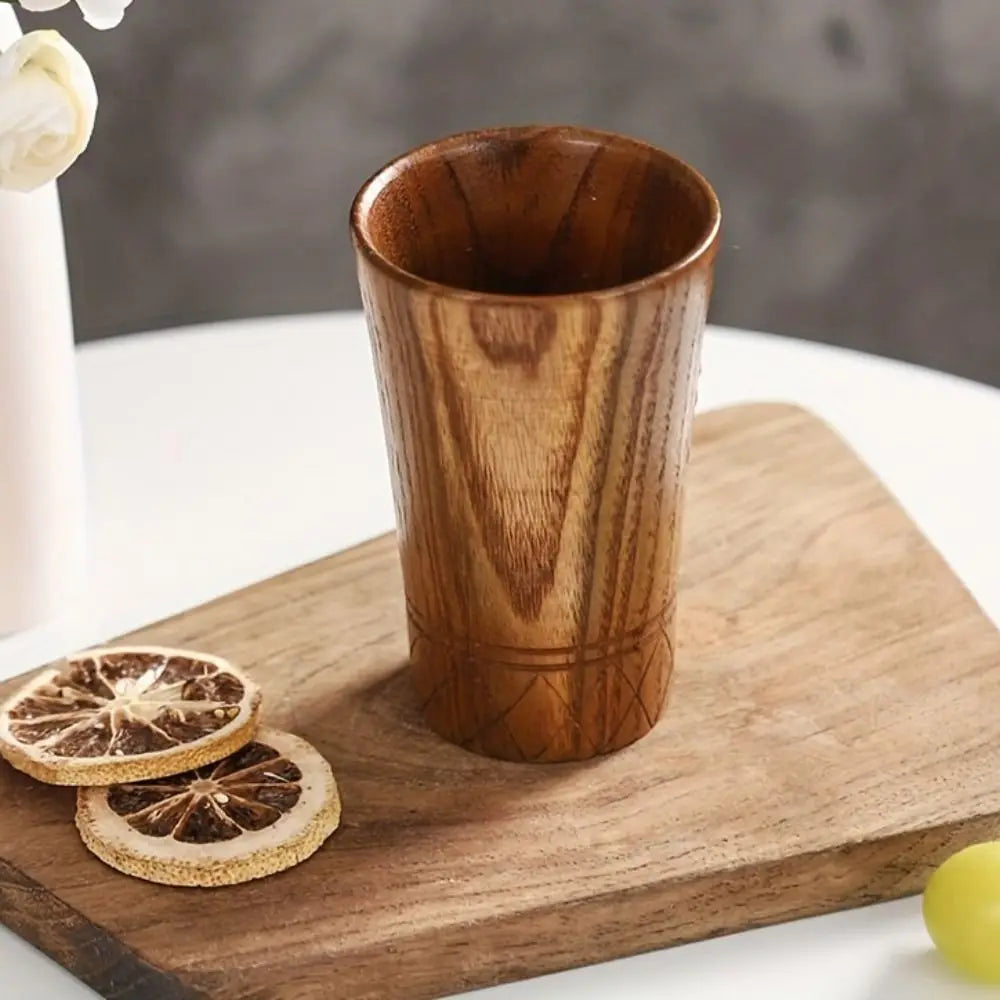 Tasse Bois Anti-Brûlure Fait Main Rétro Thé Café — Fabrication Artisanale – | Studio Nichijo Paris