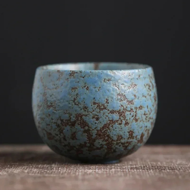 Tasse à Thé en Céramique Grès Rustique – Façonnée à la Main, Cérémonie Zen – | Studio Nichijo Paris