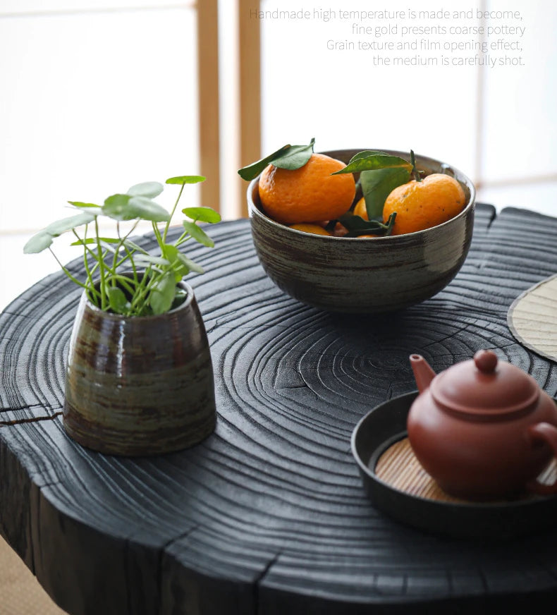 Plateau à Thé & Fruits en Céramique – Fabrication Artisanale – | Studio Nichijo Paris