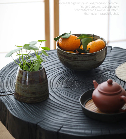 Plateau à Thé & Fruits en Céramique – Fabrication Artisanale – | Studio Nichijo Paris