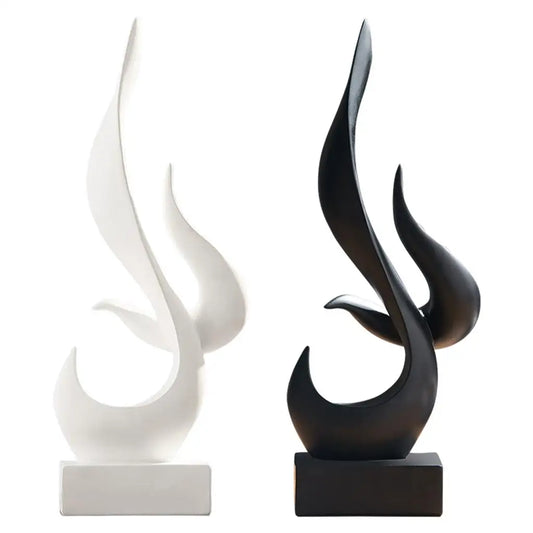 Statue Sculpture Minimaliste en Résine – Figurine Abstraite Déco Bureau – | Studio Nichijo Paris