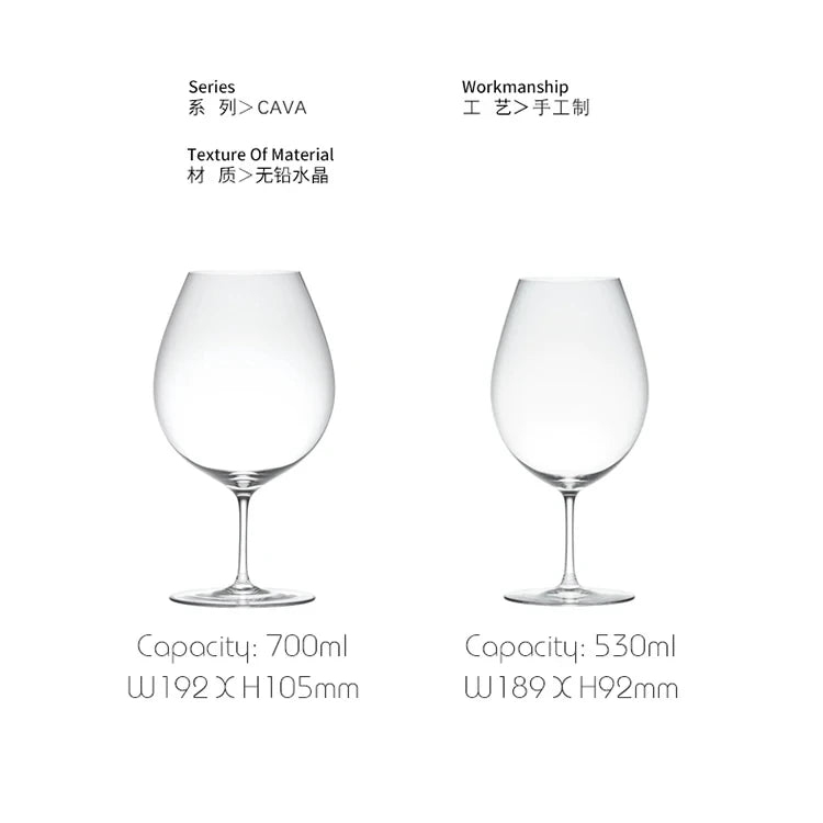 Verre Vin Court CAVA Kimura Ultra-Fin Japonais — Fabrication Artisanale – | Studio Nichijo Paris