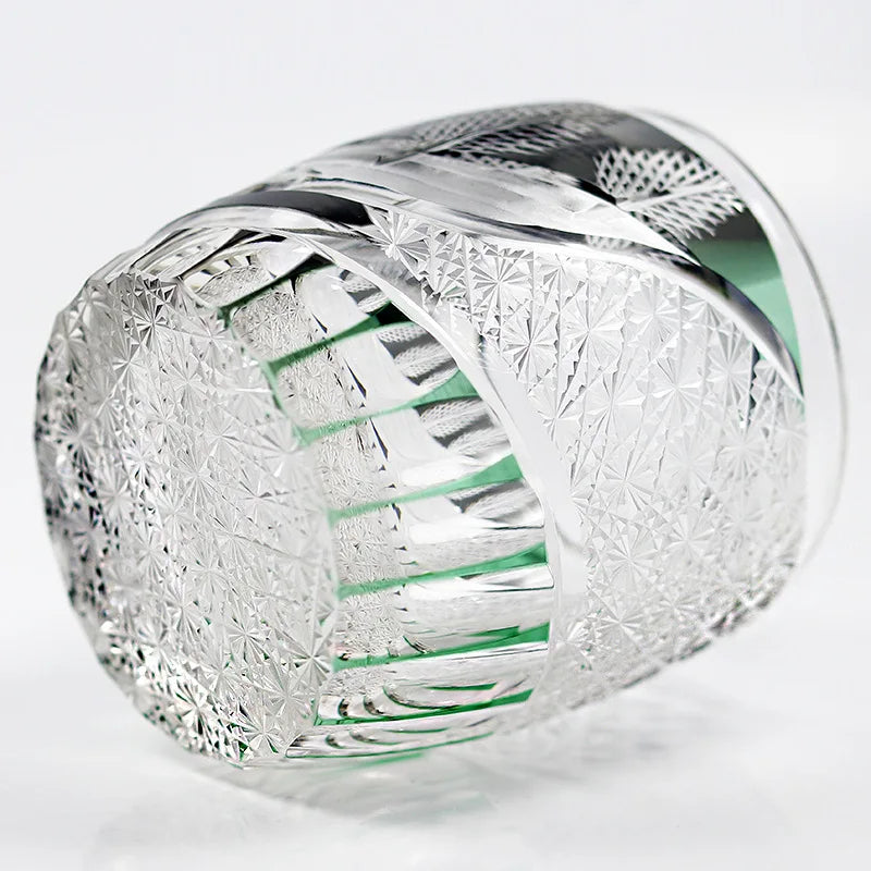 Verre Cristal Whisky Edo Quatre Saisons Nitro — Fabrication Artisanale – | Studio Nichijo Paris