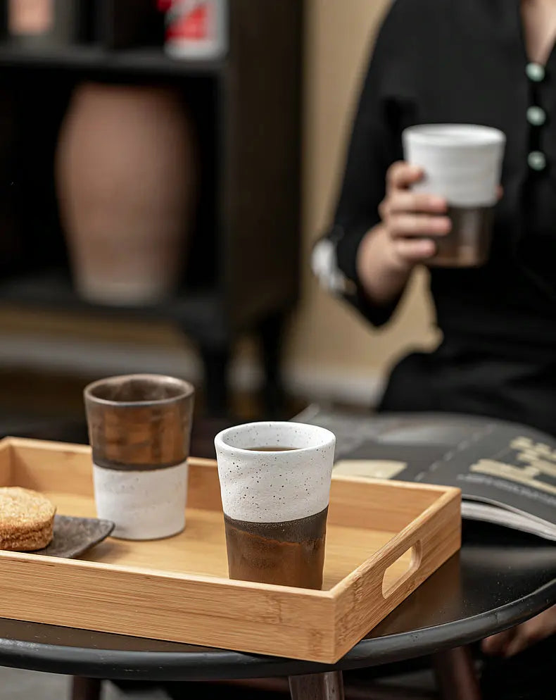 Mug Grès Glaçure Rouille de Fer Japonaise 250ml, Fabrication Artisanale – | Studio Nichijo Paris
