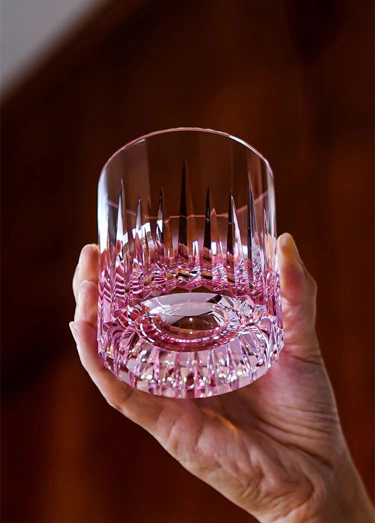 Verre Cristal K9 Edo Kiriko Gravé Luxe Coffret Mariage 260 ml — Fabrication Artisanale – | Studio Nichijo Paris