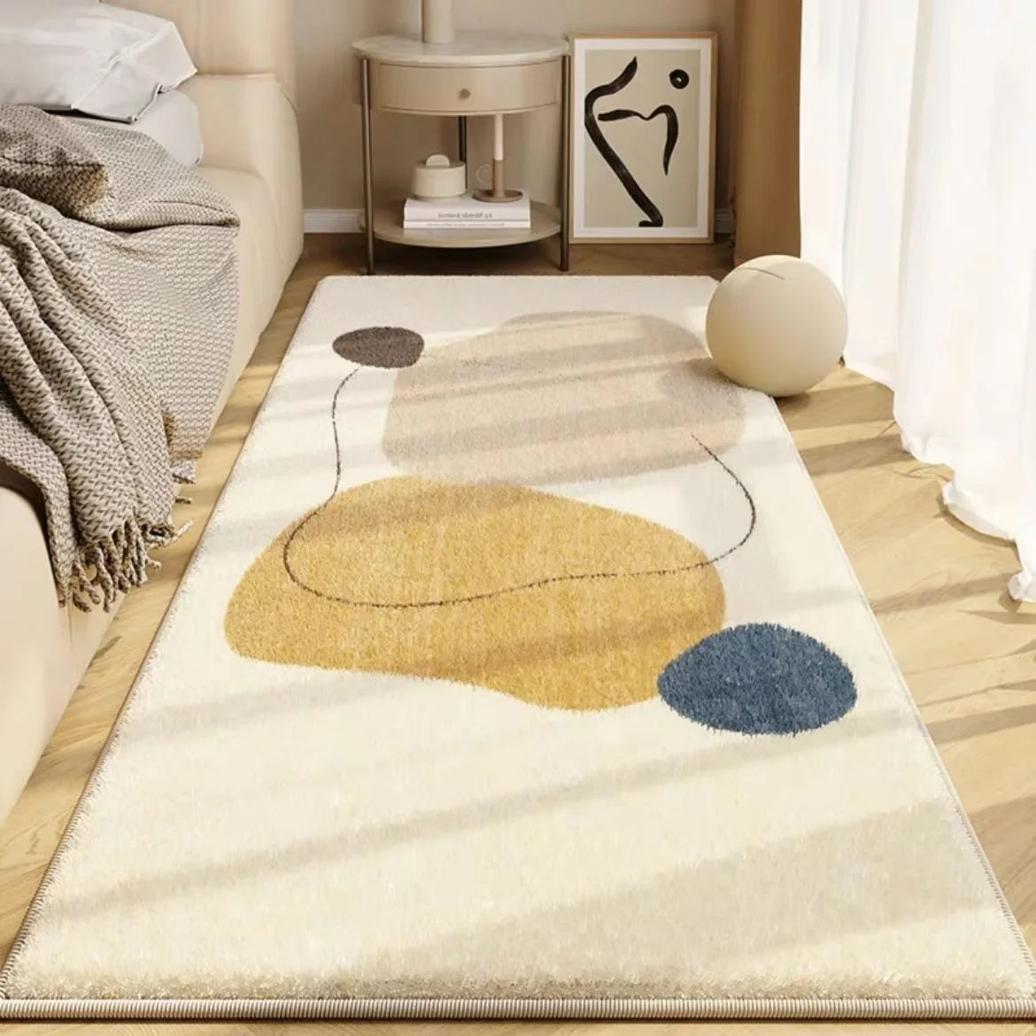 Tapis Japonais Antidérapant en Polyester – Collection Kagu & Hikari – Kiri | Studio Nichijo Paris