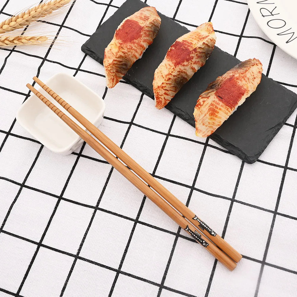 Baguettes Bois Bambou Japonaises Multicolores Lot 5 Paires — Fabrication Artisanale – | Studio Nichijo Paris
