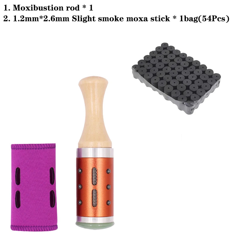 Tige Jade Moxa Moxibustion – Tige Moxibustion avec 54 Bâtonnets 1.2cm | Studio Nichijo Paris