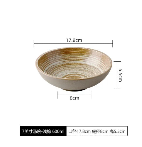 Assiette Céramique Japonaise Rétro — Fabrication Artisanale – 18 cm | Studio Nichijo Paris