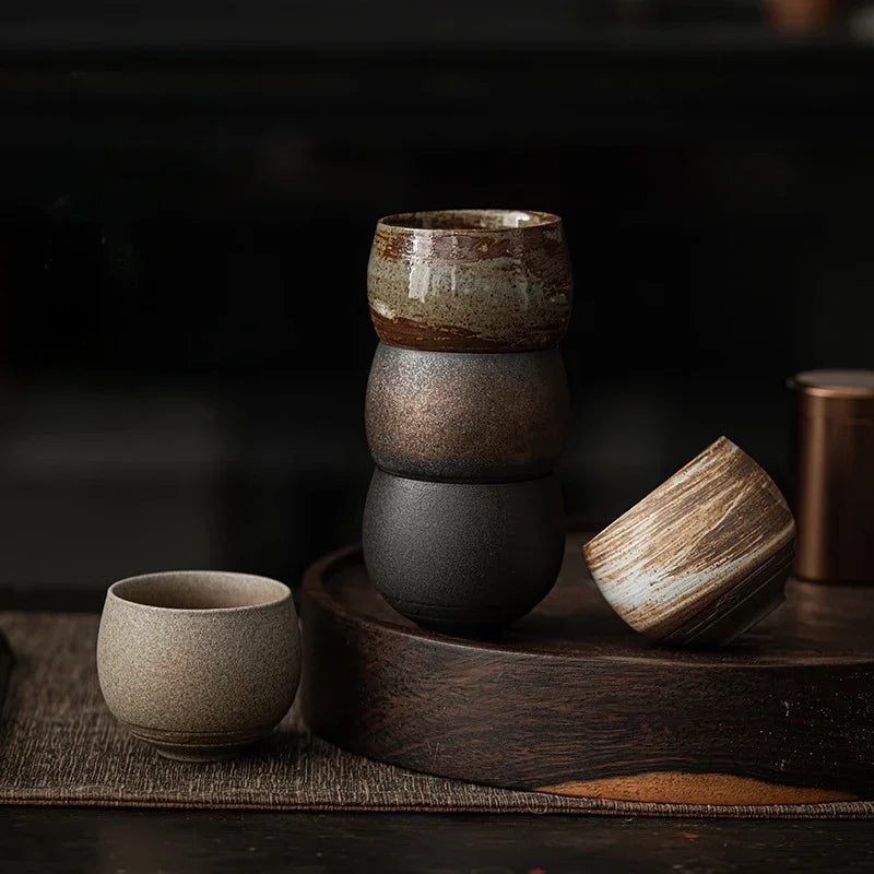 Tasse à Thé en Grès 80 ml — Fabrication Artisanale, Cérémonie du Thé – | Studio Nichijo Paris