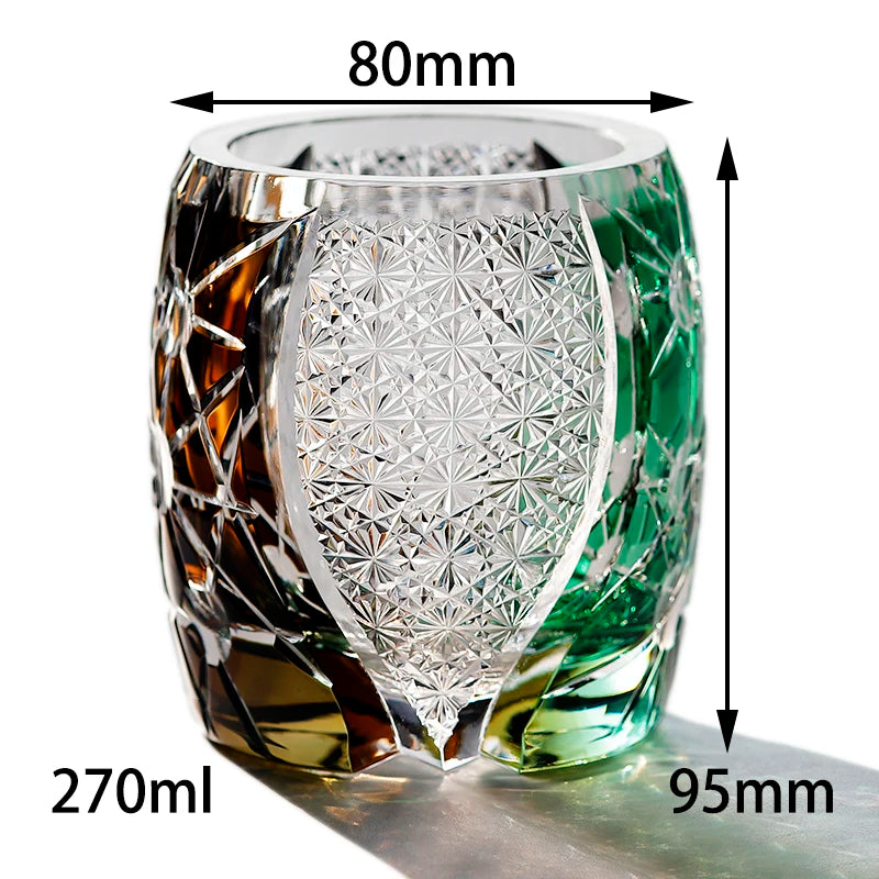 Verre Whisky Cristal Japonais Luxe Rétro — Fabrication Artisanale – | Studio Nichijo Paris