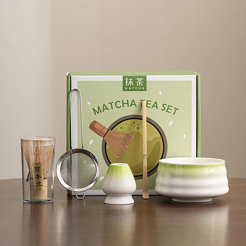 Bol Matcha en Céramique & Fouet Bambou – Fabrication Artisanale – Kit Blanc Pur | Studio Nichijo Paris