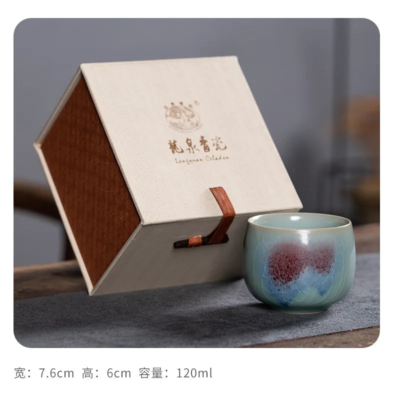 Tasse à Thé Céladon en Céramique — Fabrication Artisanale – Tasse 7.6 cm X 6 cm 120 m | Studio Nichijo Paris