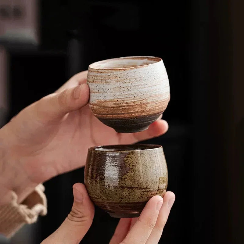Tasse à Thé Grès Brute Vintage Japonaise – Fabrication Artisanale – | Studio Nichijo Paris