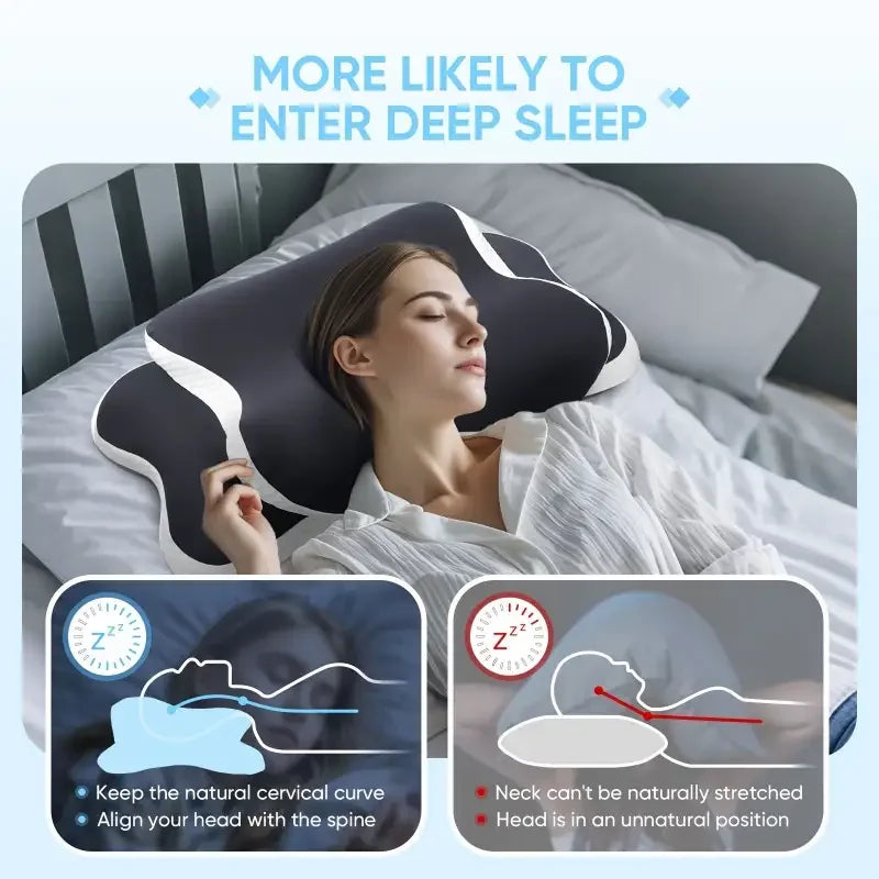 Oreiller Ergonomique Cervical Mémoire Forme Nemuri – | Studio Nichijo Paris