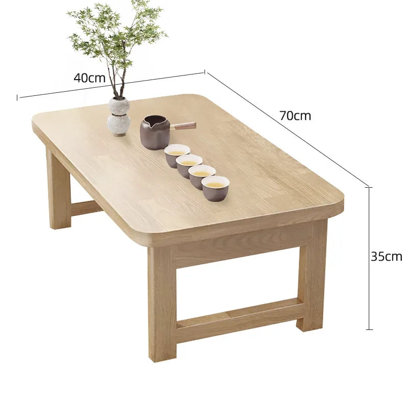 Table Pliante en Bois – Tatami & Bureau – Fabrication Artisanale – Yama | Studio Nichijo Paris