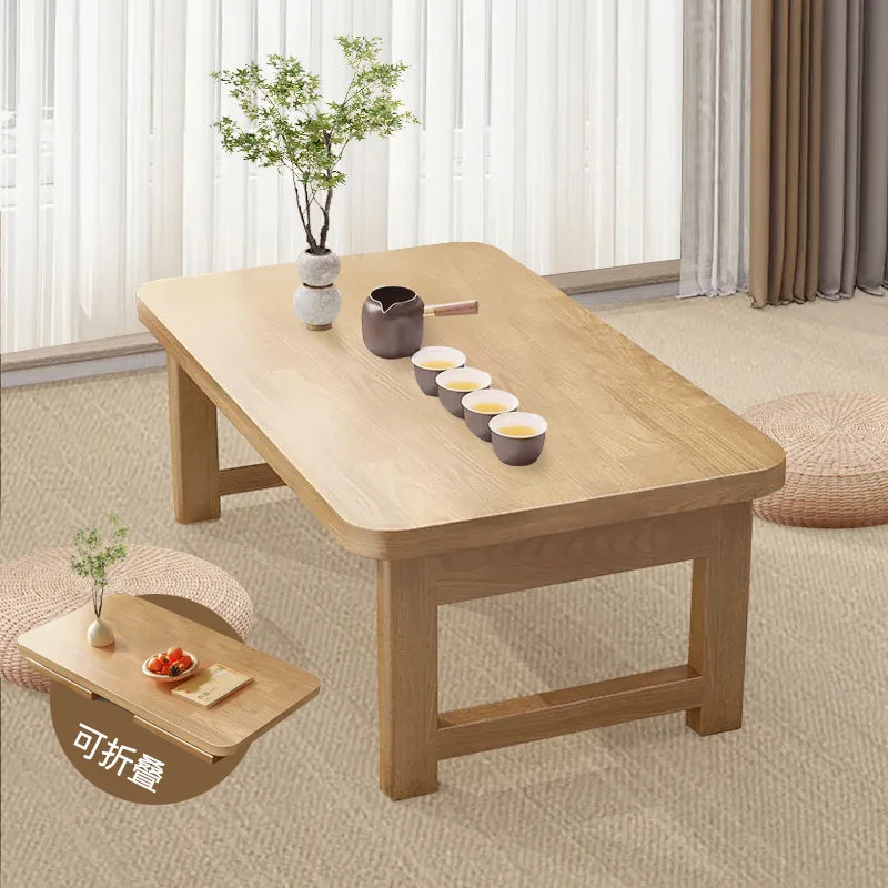 Table Pliante en Bois – Tatami & Bureau – Fabrication Artisanale – | Studio Nichijo Paris