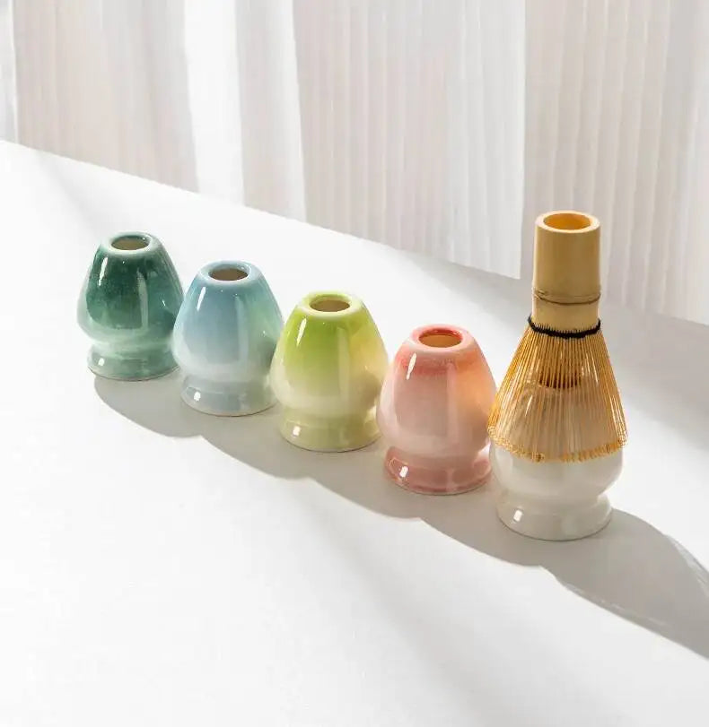 Ensemble Bols Matcha Céramique Émaillée Japonaise — Fabrication Artisanale – | Studio Nichijo Paris