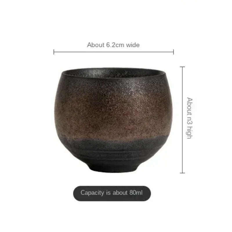 Tasse à Thé en Grès 80 ml — Fabrication Artisanale, Cérémonie du Thé – | Studio Nichijo Paris