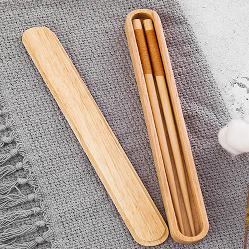 Boîte Baguettes Bois Portable – Étui – | Studio Nichijo Paris