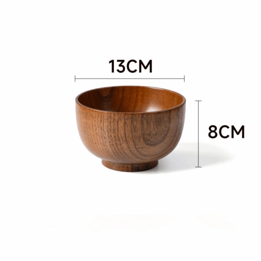 Bol Bois Fait Main Soupe Salade Vaisselle 12 Tailles — Fabrication Artisanale – 13cm | Studio Nichijo Paris