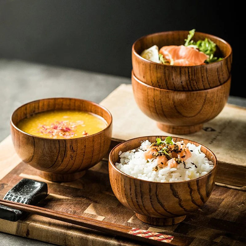 Filles à Soupe Miso Japonais en Bois, pour Dessert, Riz, Alimentation pour Bébé, Snack, diligence, Récipient Alimentaire, Ustensiles de Cuisine, 1 Pièce – | Studio Nichijo Paris