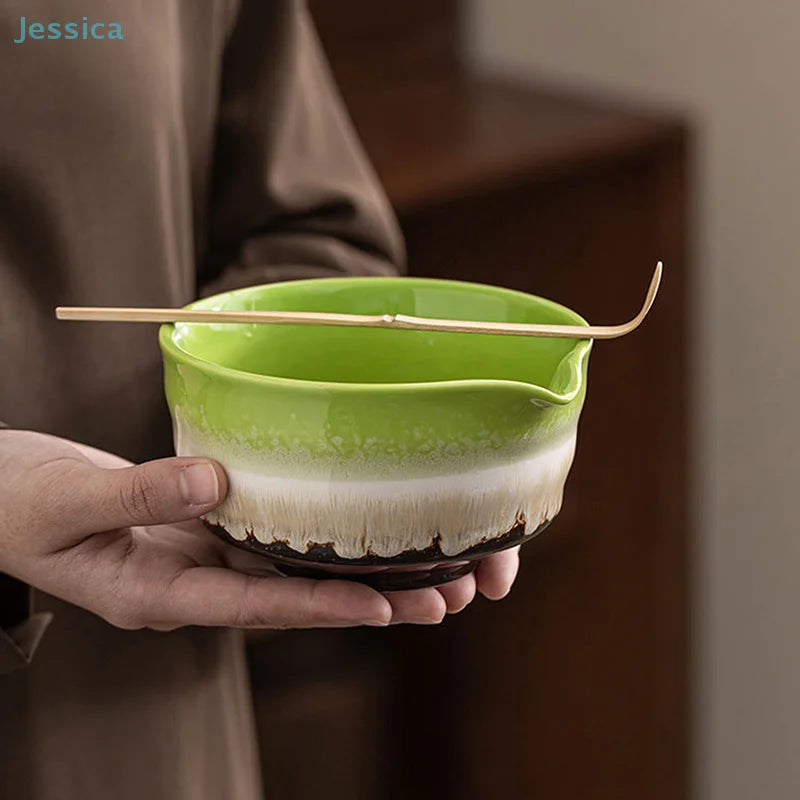 Bol Matcha en Céramique & Fouet Bambou – Fabrication Artisanale – | Studio Nichijo Paris