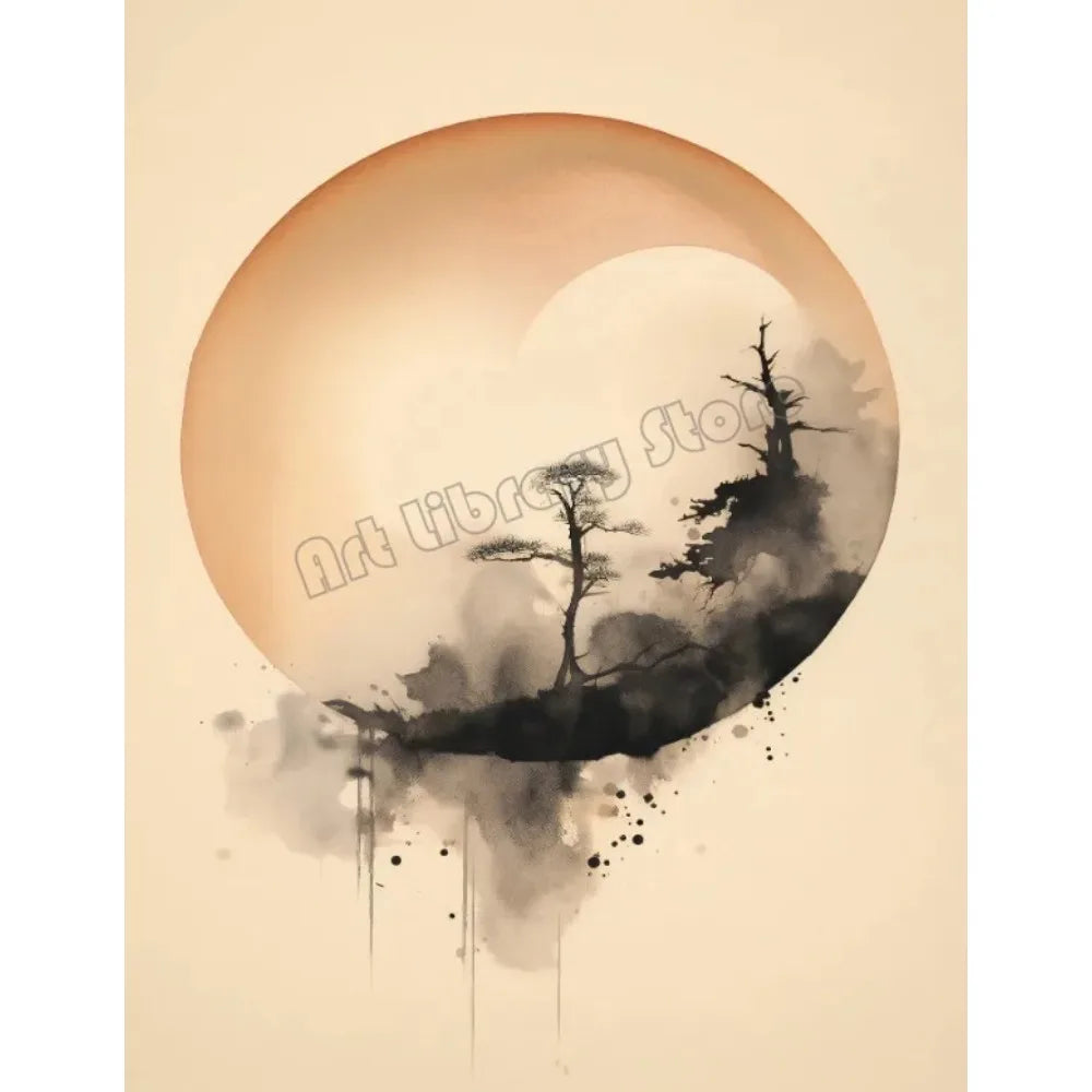 Poster Zen & Nature – Art Mural Japonais – Yoru | Studio Nichijo Paris