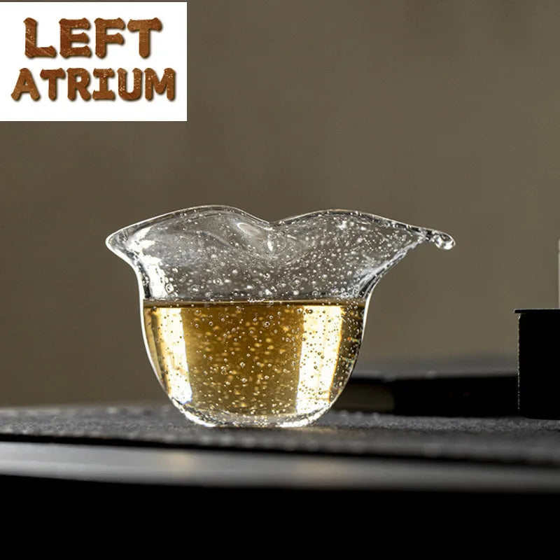 Tasse Thé Verre Cristal Fleur Japonais — Fabrication Artisanale – | Studio Nichijo Paris