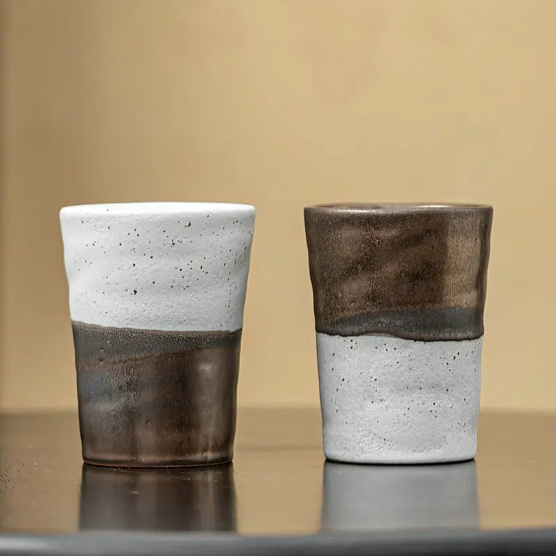 Mug Grès Glaçure Rouille de Fer Japonaise 250ml, Fabrication Artisanale – | Studio Nichijo Paris