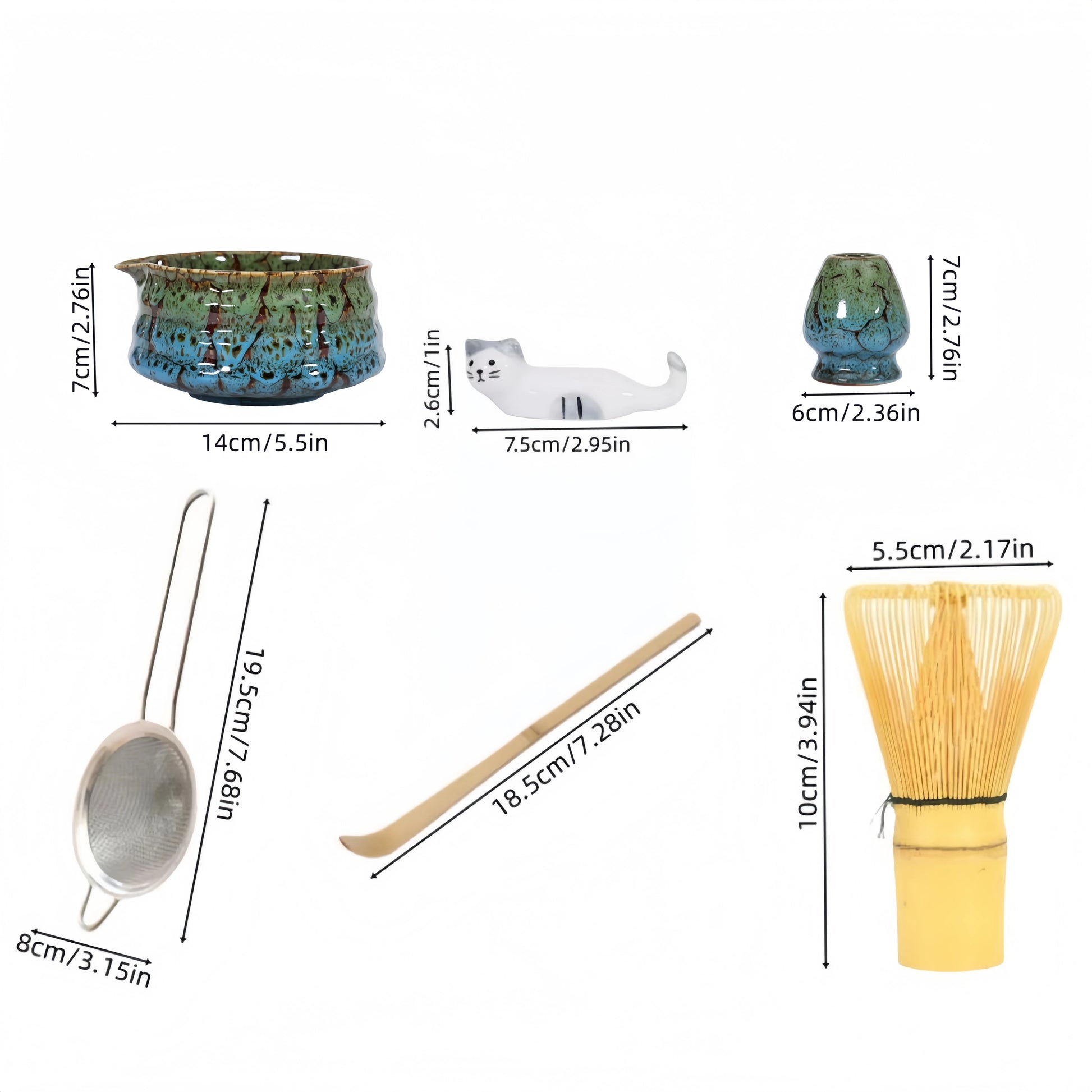 Coffret Matcha en Céramique – Bol & Fouet Bambou – Fabrication Artisanale – | Studio Nichijo Paris