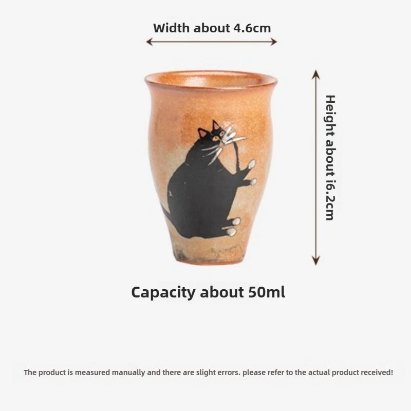 Tasse à Thé en Céramique Changement de Four, 50ml — Fabrication Artisanale – | Studio Nichijo Paris