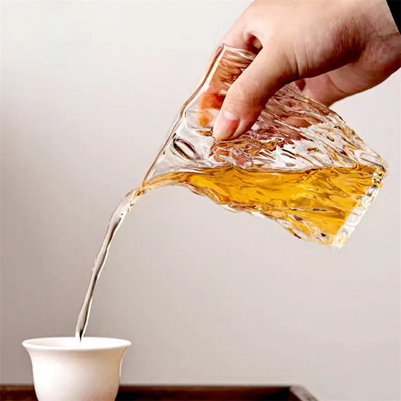 Pichet Verre Martelé Japonais 300ml – Fabrication Artisanale – | Studio Nichijo Paris
