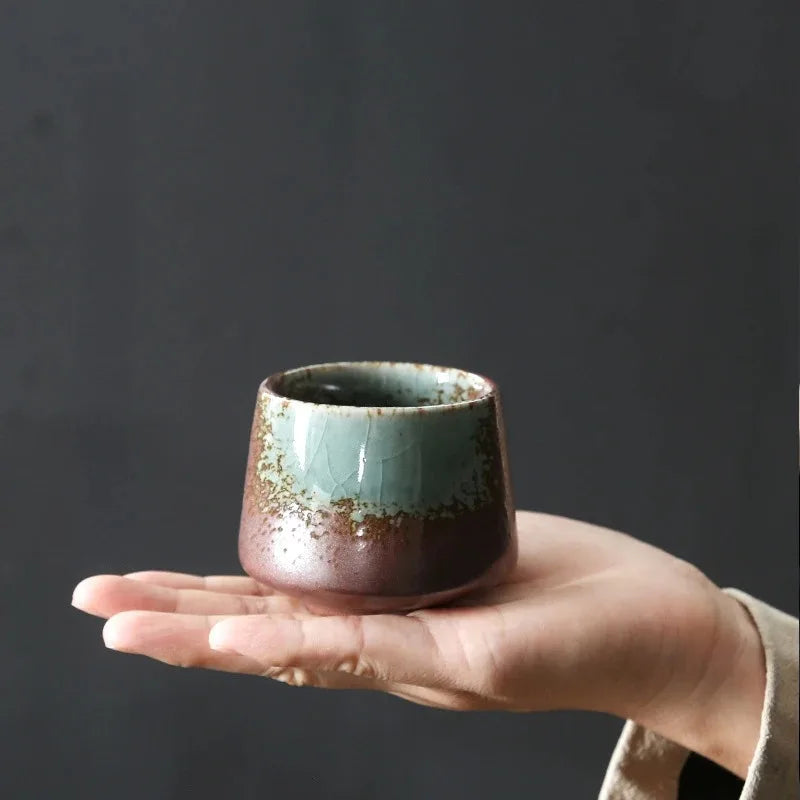 Tasse à Thé Poterie Raku – Glaçage Four – Fabrication Artisanale – | Studio Nichijo Paris