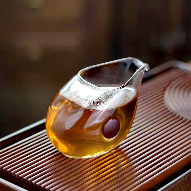 Pichet à Thé Verre Anti-Brûlure Cha Hai Gongdaobei Kung Fu 260 ml — Fabrication Artisanale – | Studio Nichijo Paris